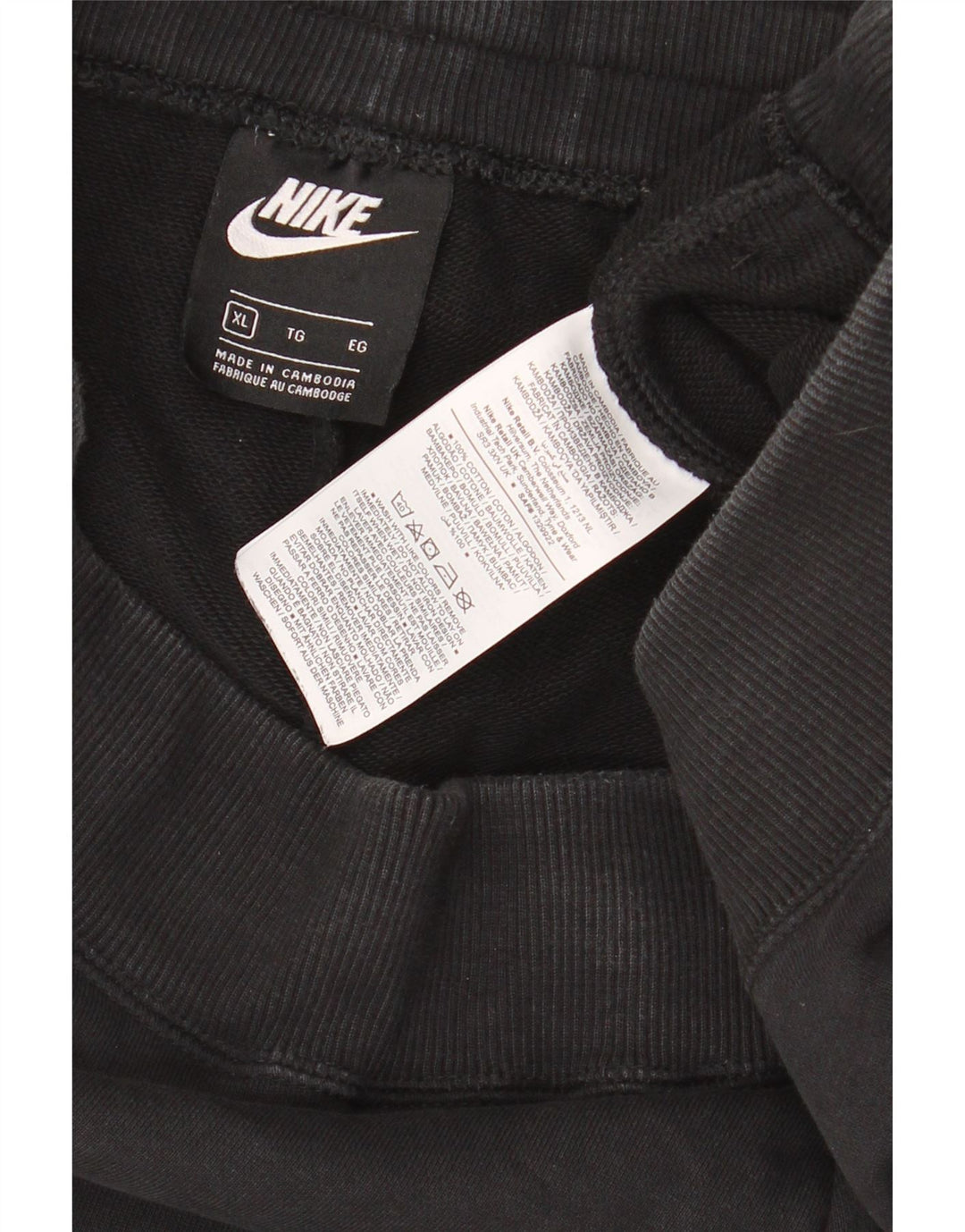 Nike Herren-Trainingshose, Jogginghose, XL, Schwarz, Baumwolle