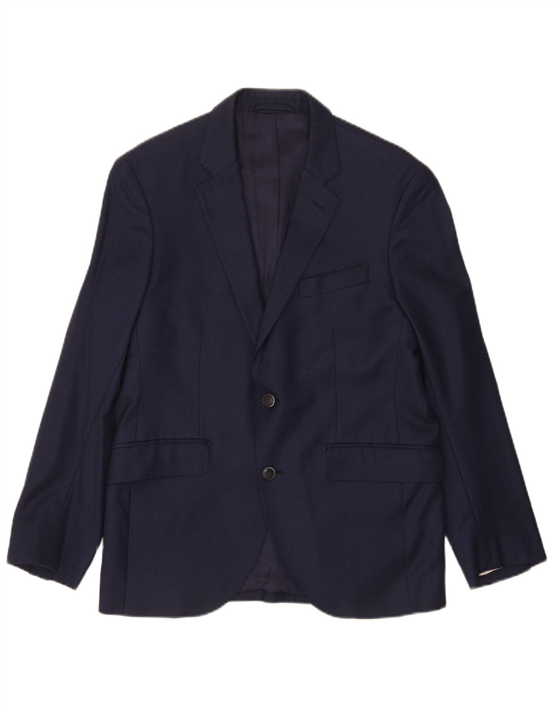 Hackett Herren-Blazer mit 2 Knöpfen, UK 40, große marineblaue Wolle