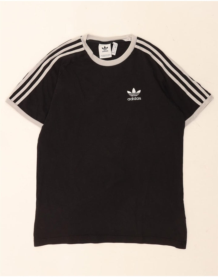 Adidas Herren T-Shirt Top Medium Schwarz Baumwolle