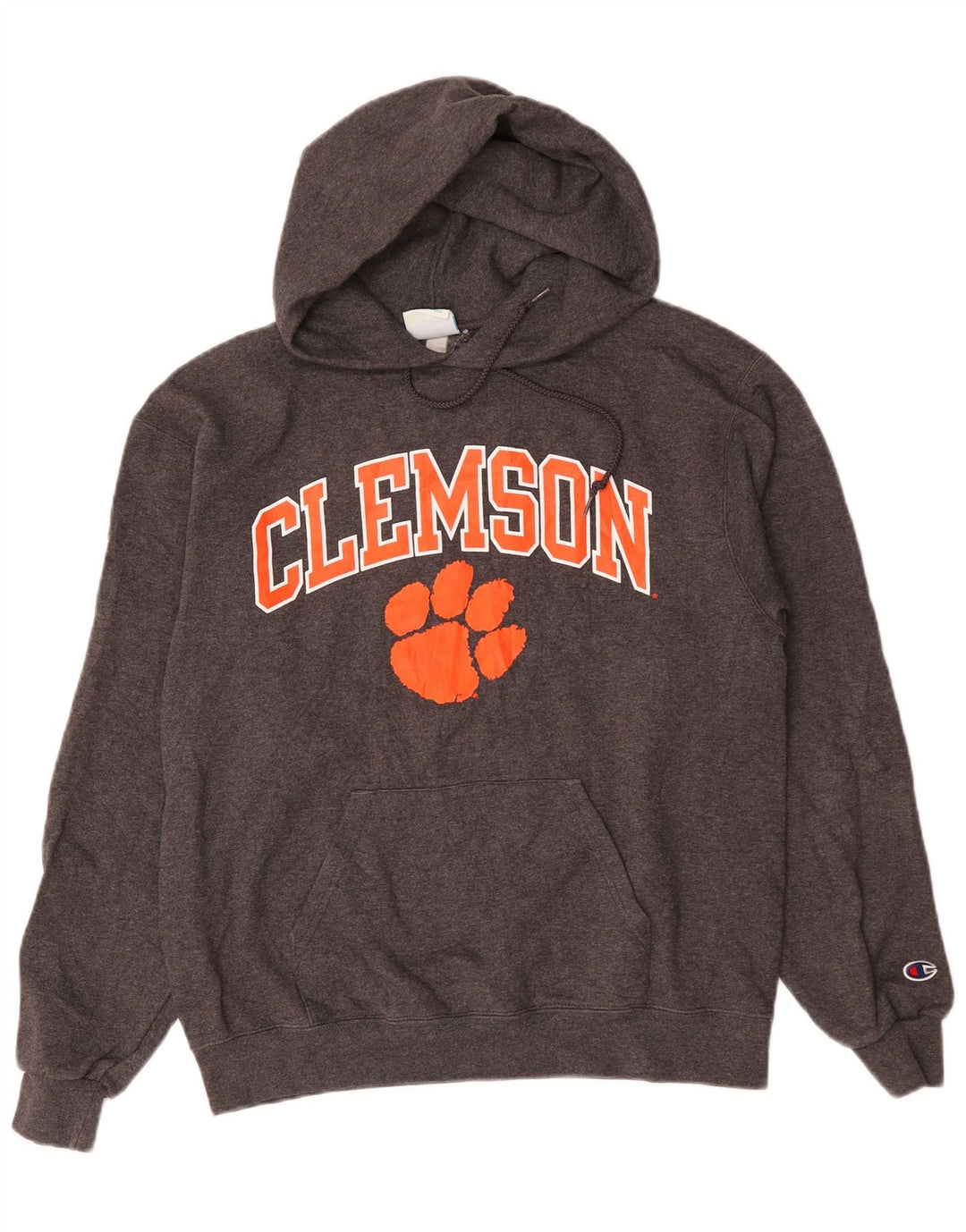 Champion Herren Clemson Graphic Hoodie Pullover mittelgraue Baumwolle