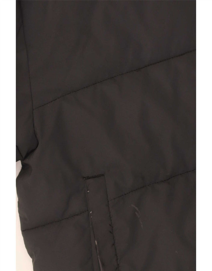 Ellesse Damen-Kapuzen-Übergröße, gepolsterte Jacke, Größe S, Schwarz, Nylon