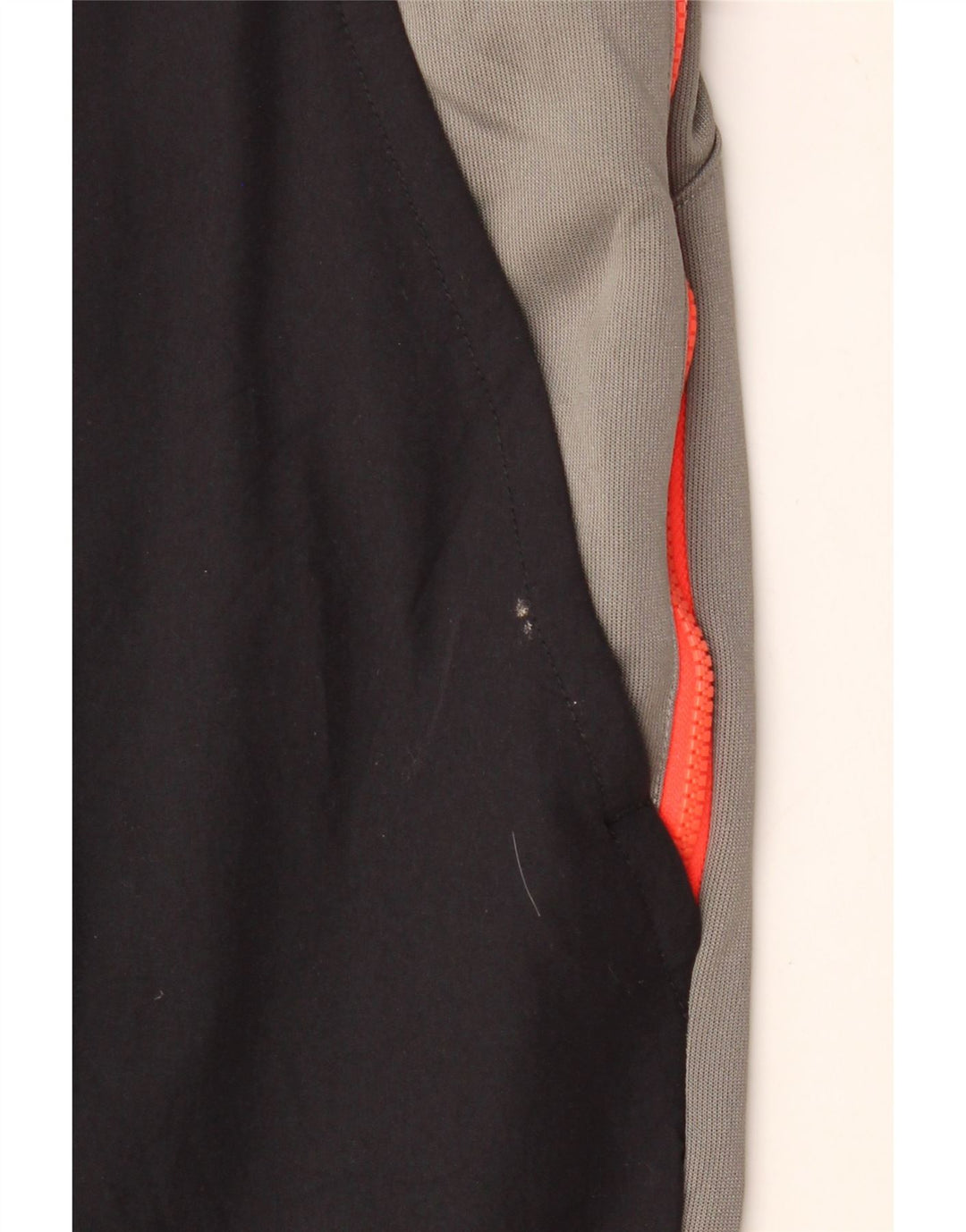 NIKE Herren-Trainingshose, Jogginghose, mittelgraues Farbblock-Polyester