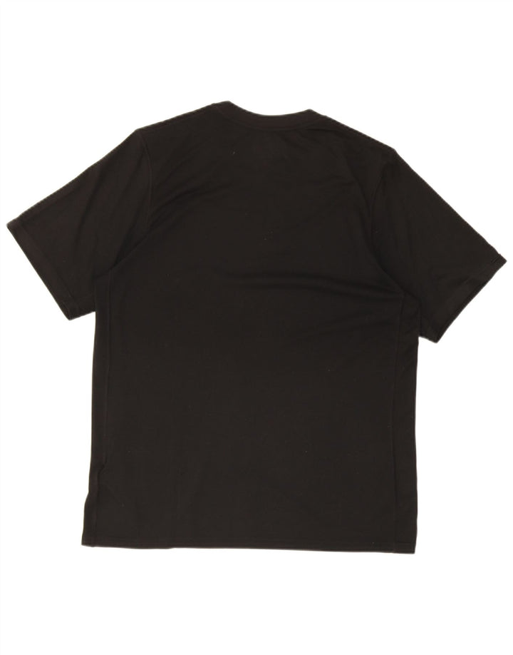Nike Herren Dri Fit T-Shirt Top Medium Schwarz Polyester