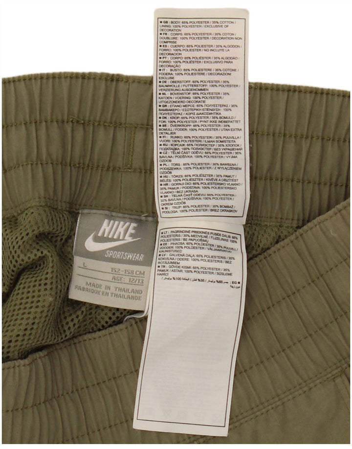 Nike Jungen-Trainingshose, Jogginghose, 12–13 Jahre, groß, Khaki, Polyester