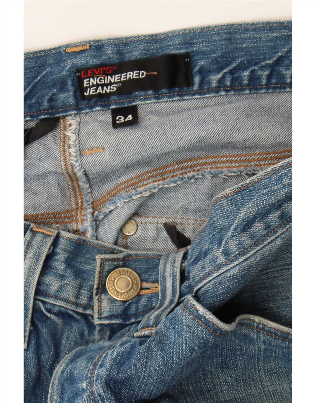 Levi's Herren Straight Jeans W34 L28 Blau