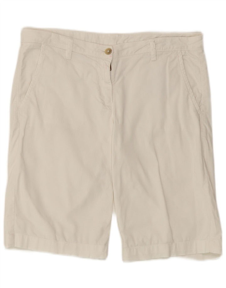 Kappa Damen Chinoshorts EU 40 Medium W32 Weiße Baumwolle