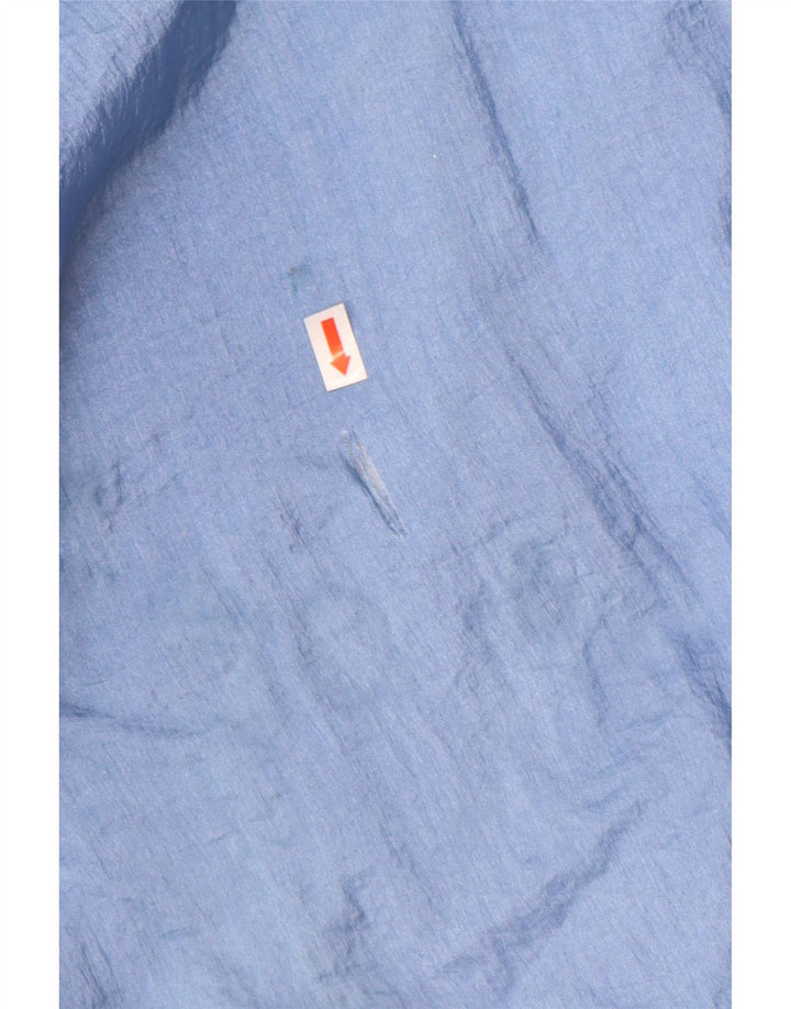 PUMA Herren-Trainingsanzug-Oberjacke, mittelblaues Colourblock-Polyamid