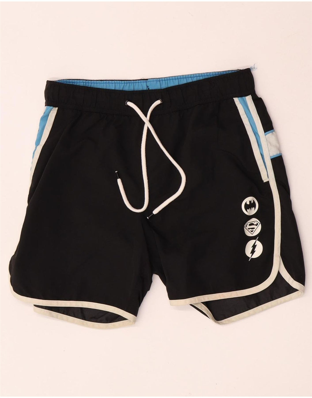 DC Jungen Badeshorts mit Grafik, 13–14 Jahre, schwarzes Colourblock-Polyamid