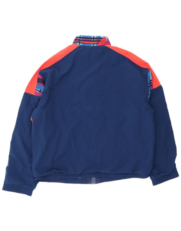 AUSTRALIAN L'ALPINA Mens Tracksuit Top Jacket IT 52 Large Blue Colourblock