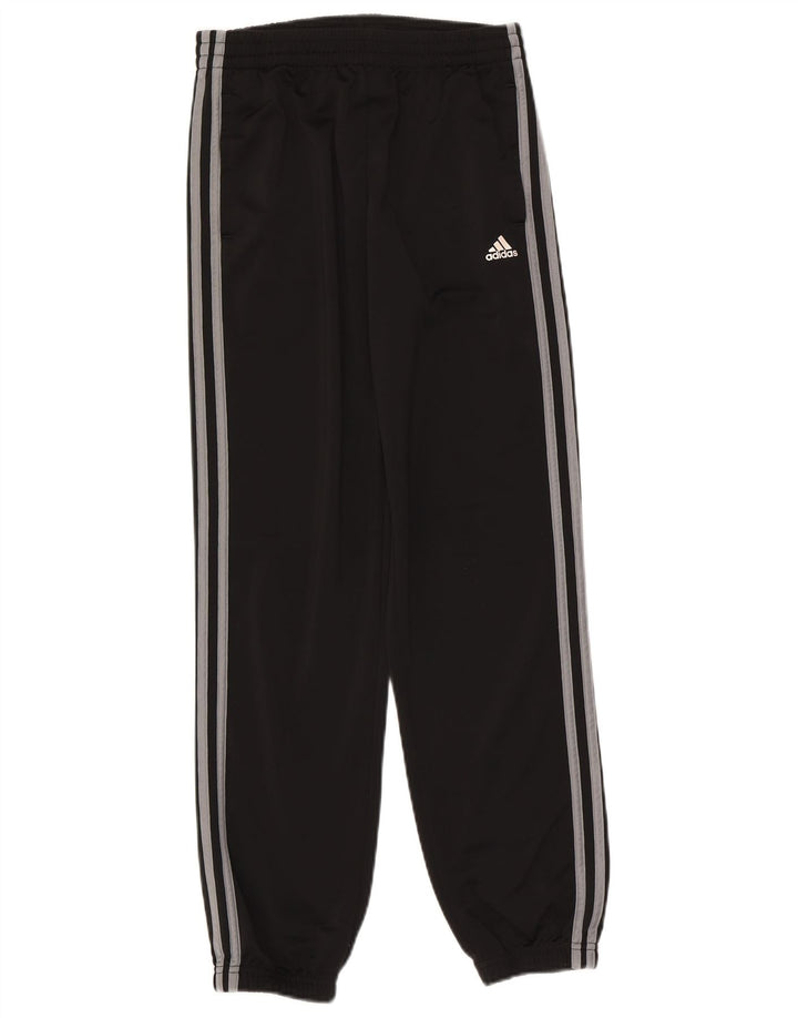 Adidas Jungen-Trainingshose, Jogginghose, 13–14 Jahre, schwarzes Polyester