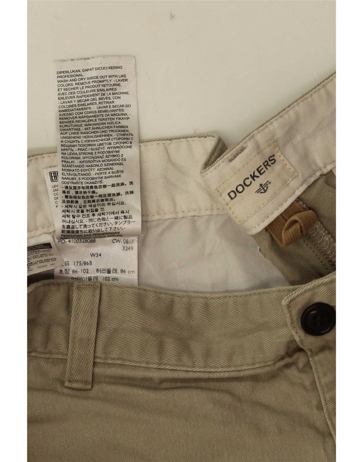 Dockers Herren Cargo-Shorts W34, große Khaki-Baumwolle
