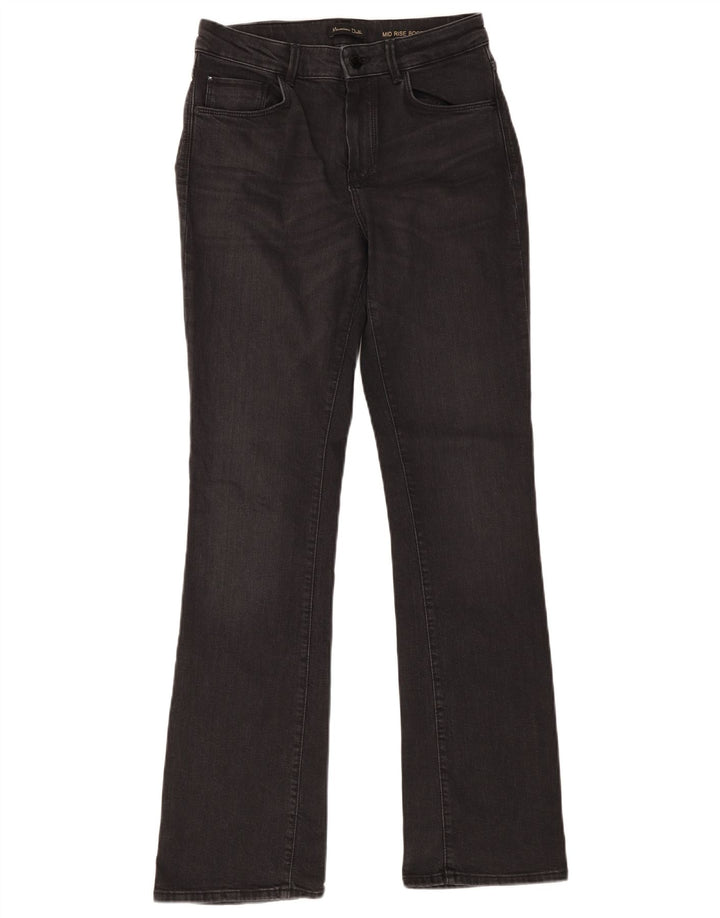 Massimo Dutti Damen Mid Rise Bootcut Jeans EU 38 Small W28 L32 Grau