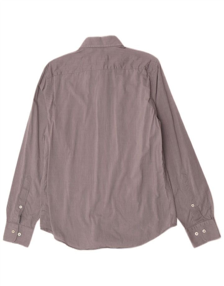 Marlboro Classics Herren Slim Fit Hemd Mittelgrau