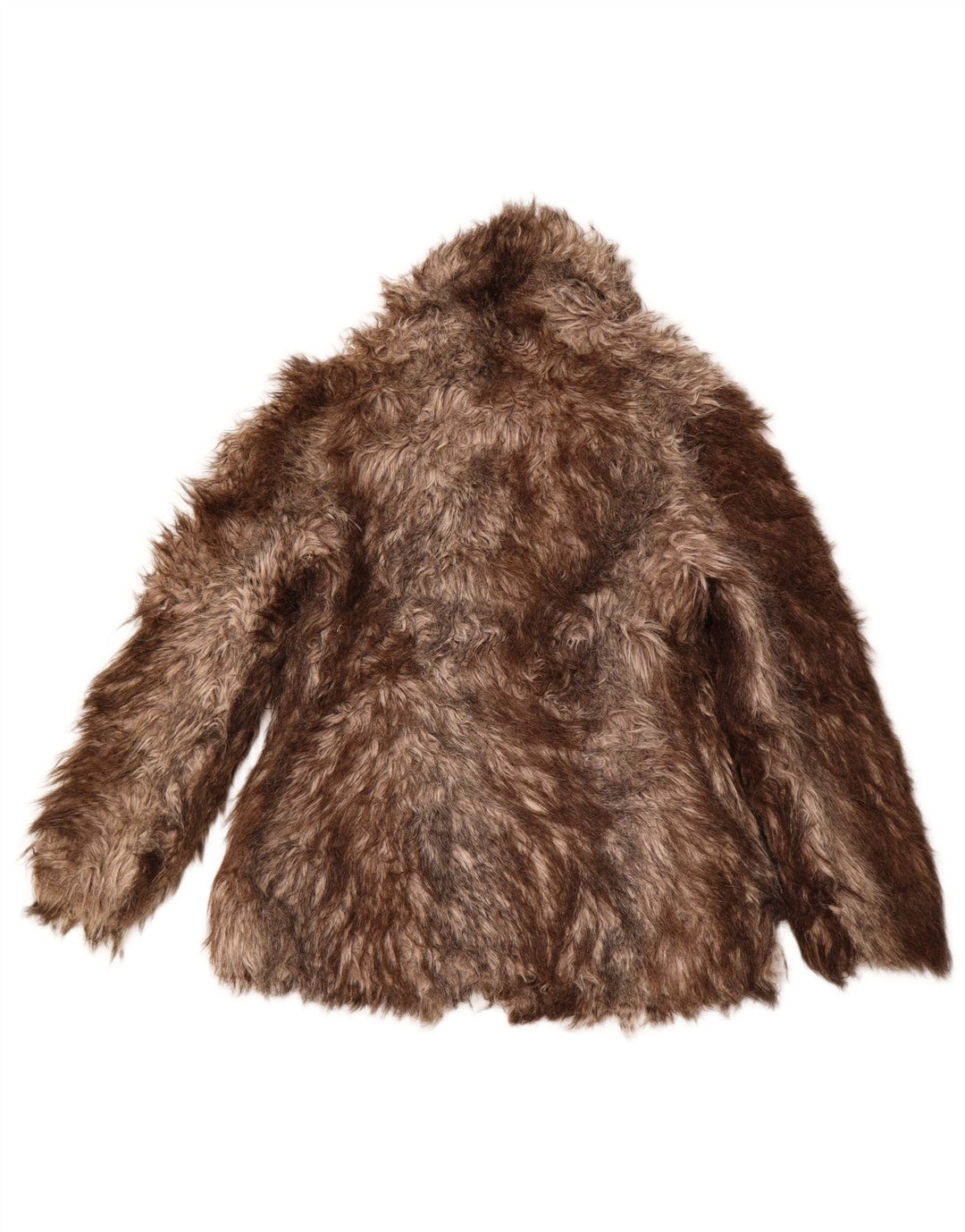 OASIS Kunstpelzjacke für Damen, UK 10, klein, braun, gestreift, Acryl