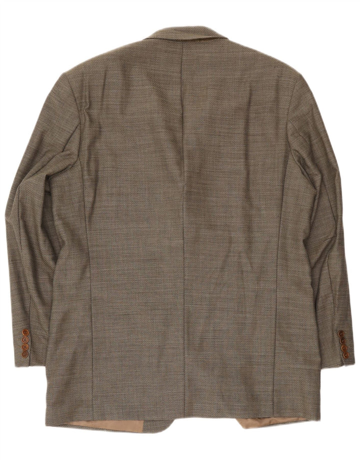 Hugo Boss Herren-Blazer mit 3 Knöpfen, EU 54, 2XL, graue Schurwolle