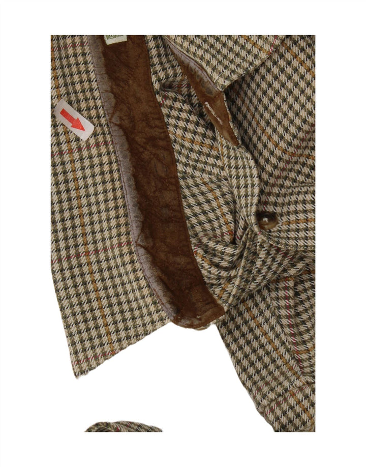 Orvis Herren-Flanellhemd aus mittelgrüner Hahnentritt-Baumwolle