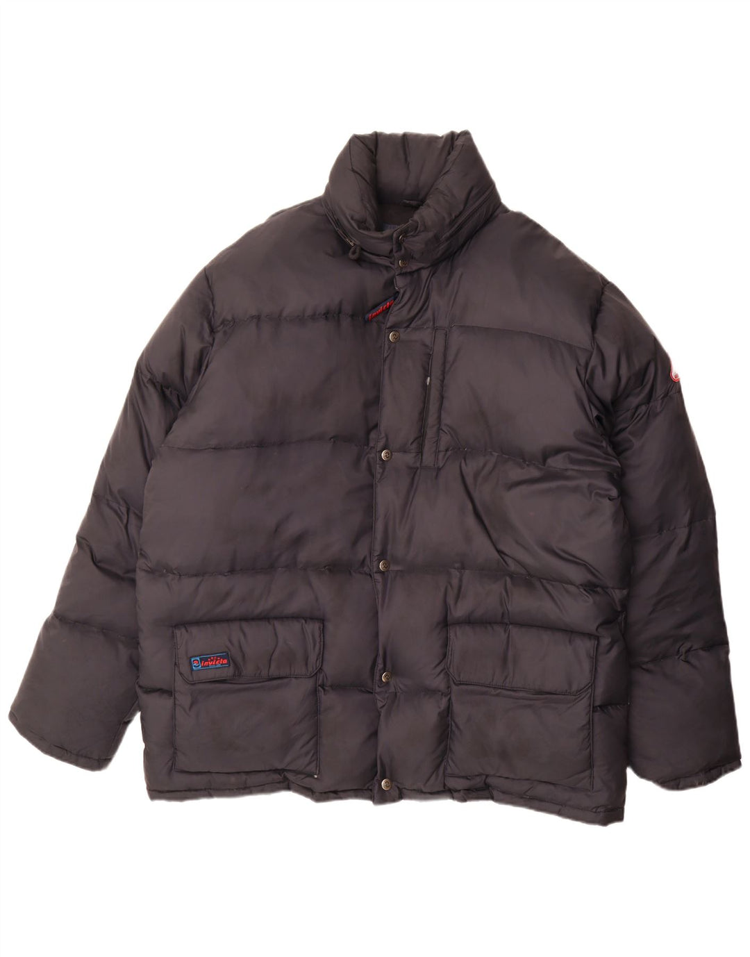 Invicta Herren Wattierte Jacke UK 40 Large Schwarz Polyamid