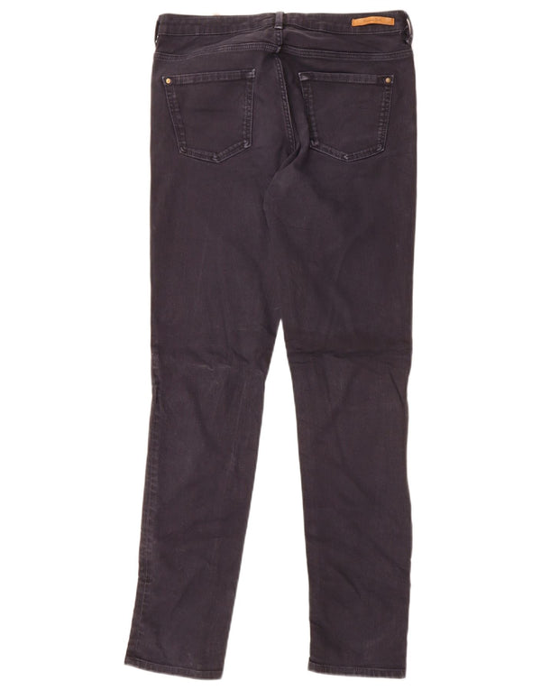 Massimo Dutti Damen Slim Jeans EU 38 Small W28 L30 Marineblau Baumwolle