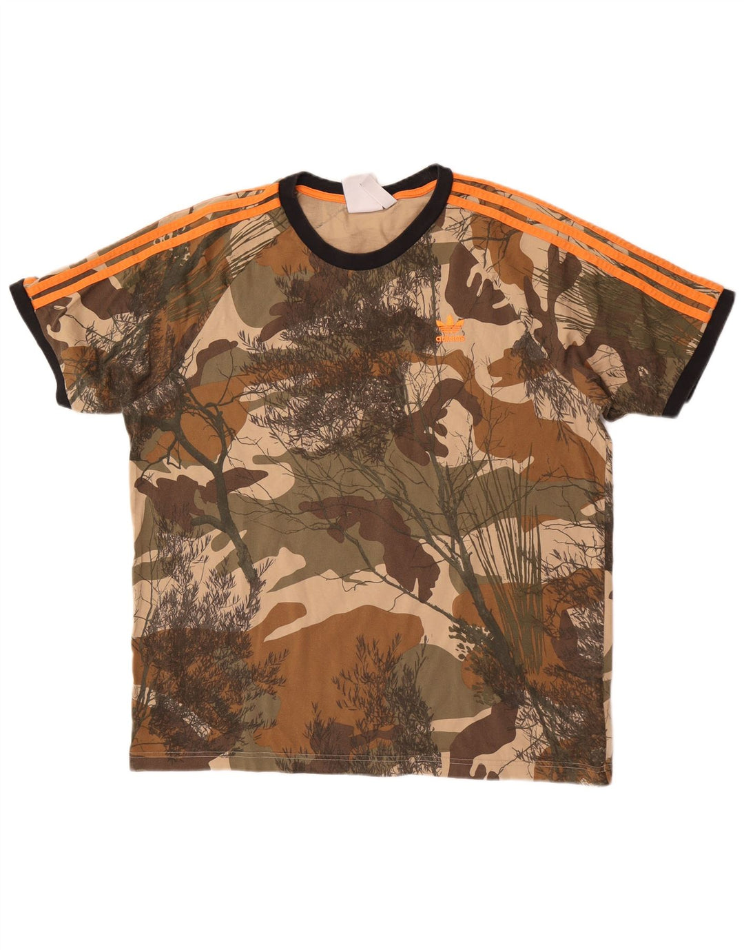 Adidas Herren-T-Shirt, groß, mehrfarbig, Camouflage-Baumwolle
