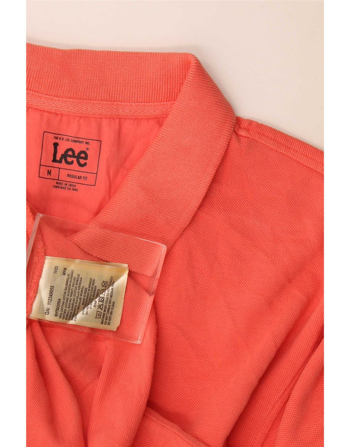 Lee Herren-Poloshirt mit normaler Passform, mittelorange Baumwolle