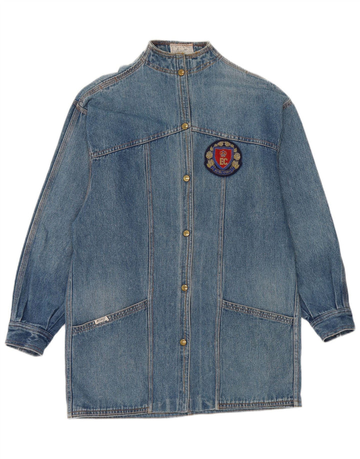 Vintage Damen Jeansjacke UK 14 Mittelblau