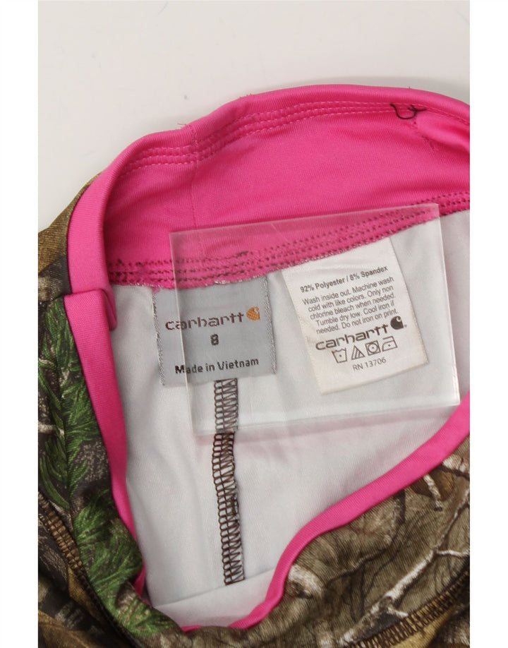 CARHARTT Girls Leggings 7-8 Years  Multicoloured Floral Polyester Vintage Carhartt and Second-Hand Carhartt from Messina Hembry 