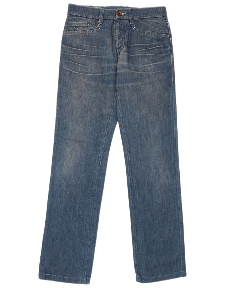 Gas Damen Straight Jeans W32 L32 Blaue Baumwolle