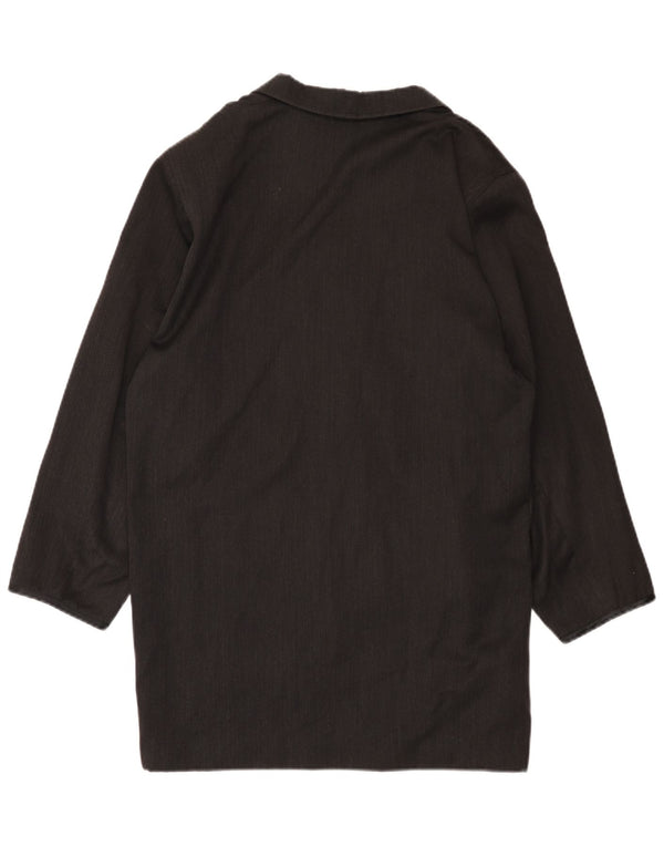 Sportmax Damen Zweireihiger Mantel UK 14 Mittelgrau