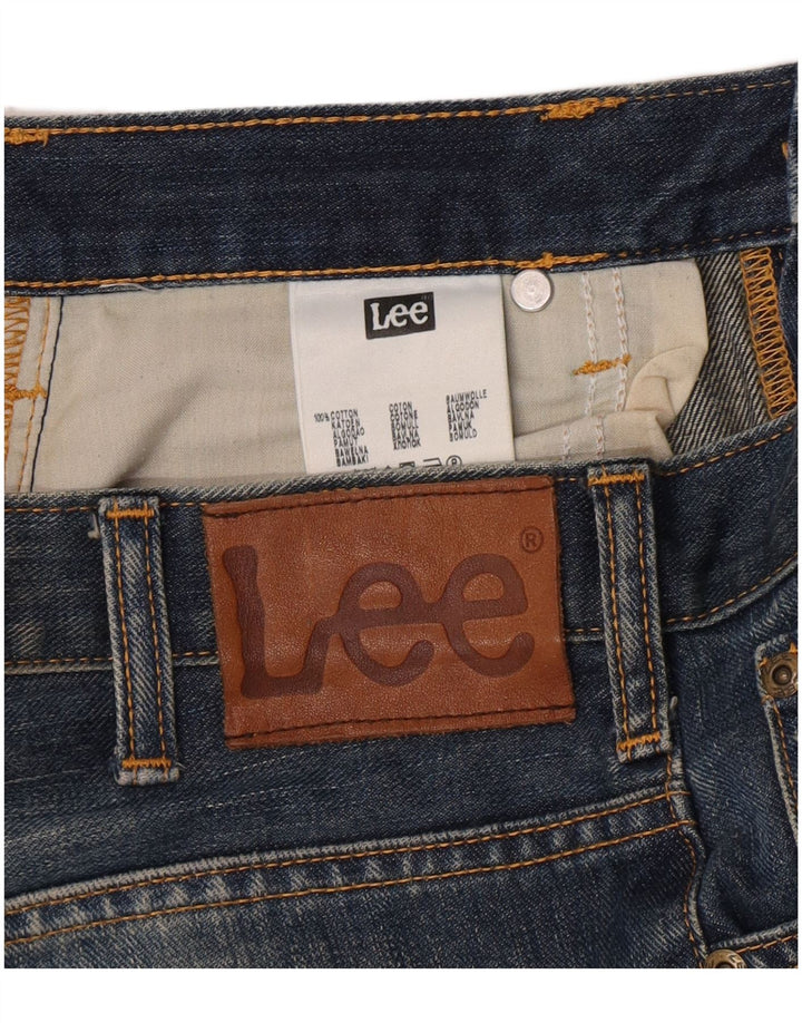 Lee Herren Knox Straight Jeans W30 L32 Blaue Baumwolle