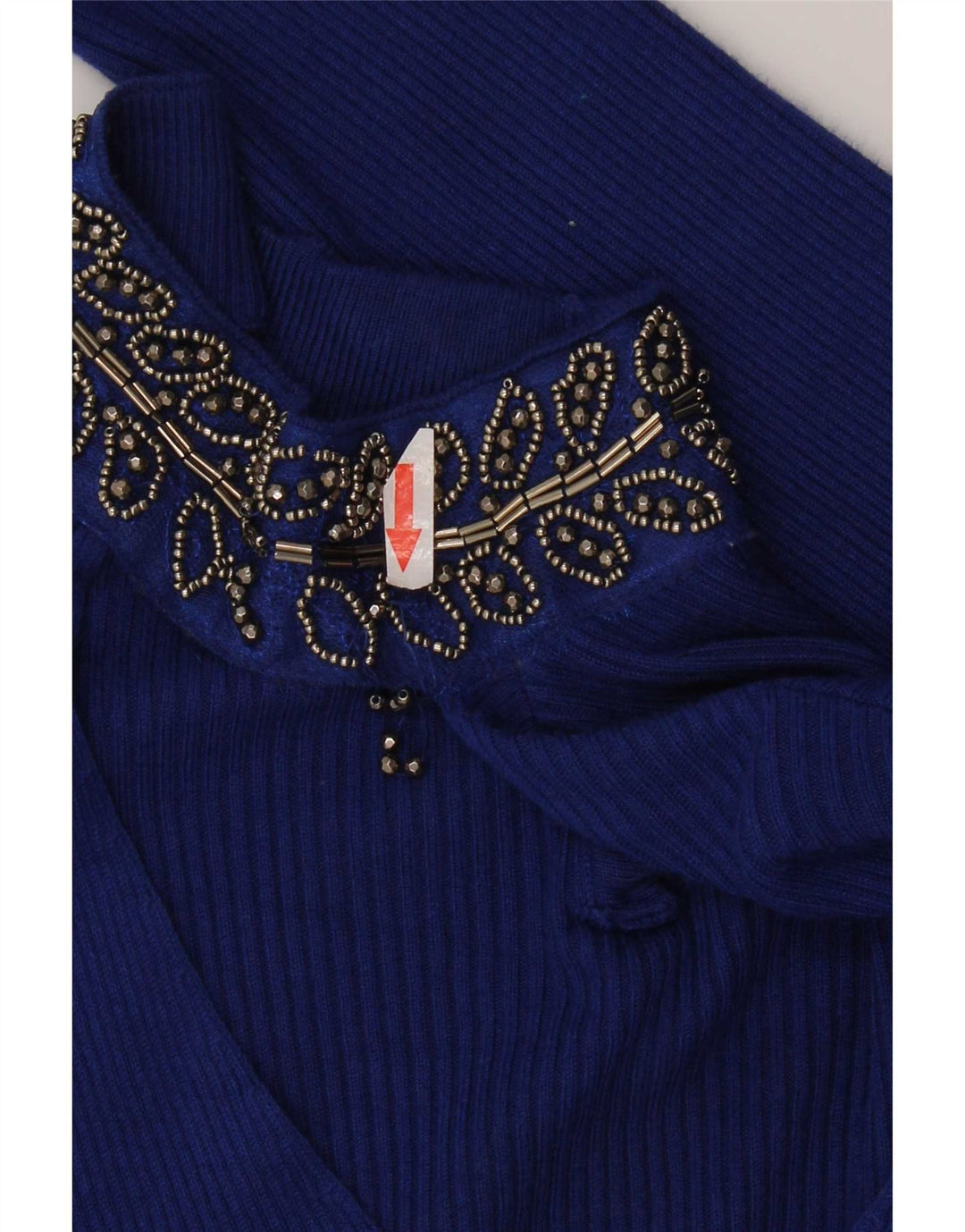 Oasis Damen Crop Top UK 8 Small Blaue Viskose