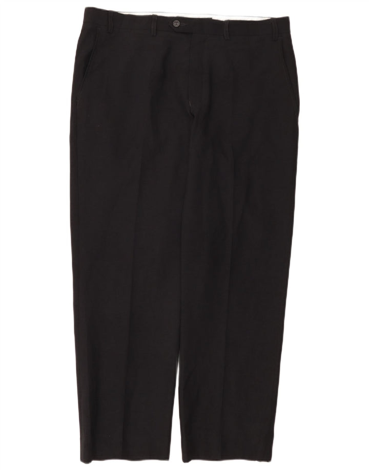 Marks & Spencer Maßgeschneiderte, gerade Anzughose für Herren, W36 L29, Marineblau