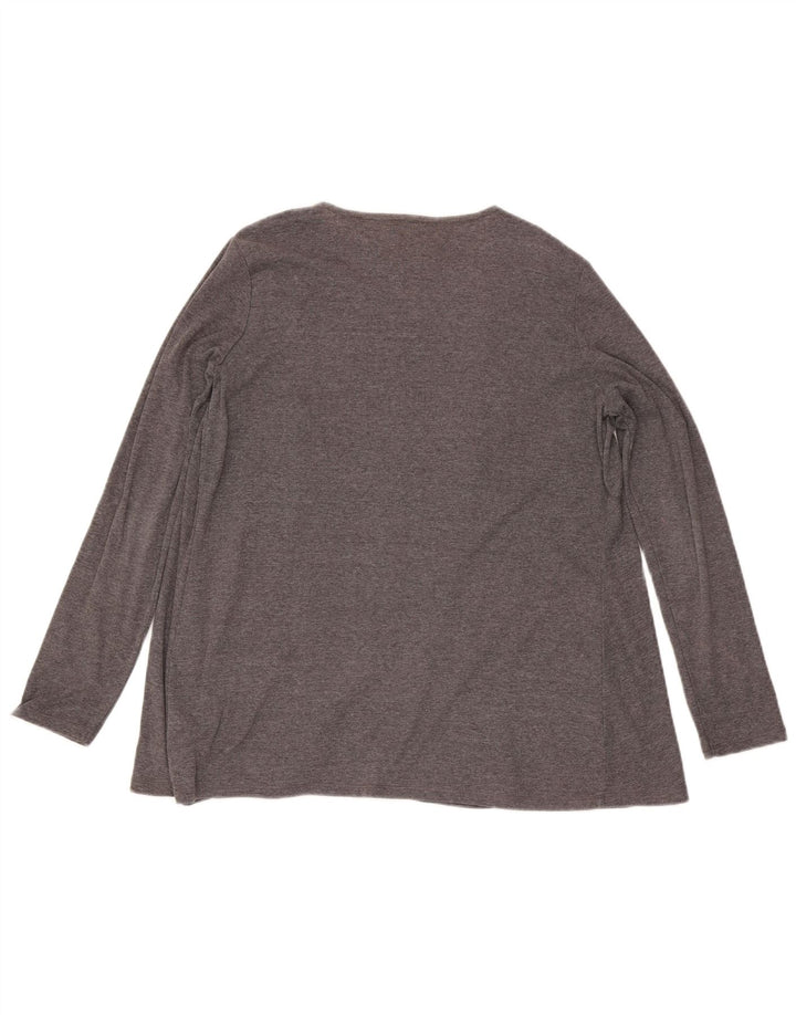 Marks & Spencer Damen Longline-Cardigan-Pullover UK 14 Mittelgrau