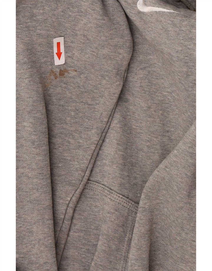 Nike Herren-Kapuzenpullover, groß, grau gefleckte Baumwolle