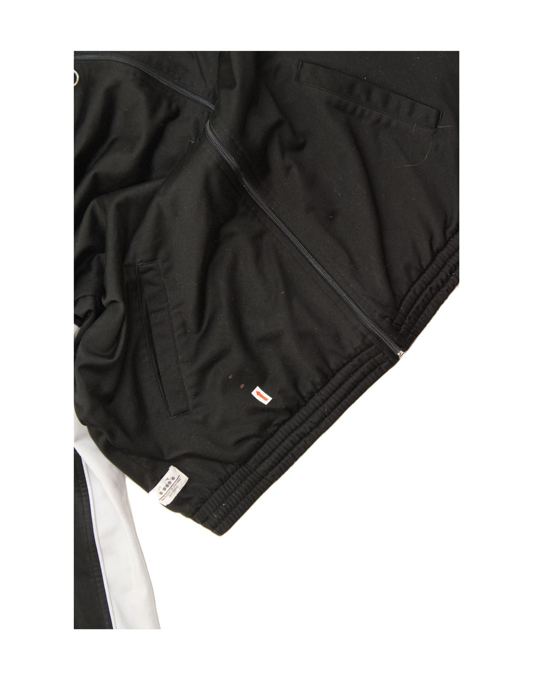 DIADORA Herren-Trainingsanzugoberteil mit Grafik, UK 40, Mittelschwarz, Farbblock