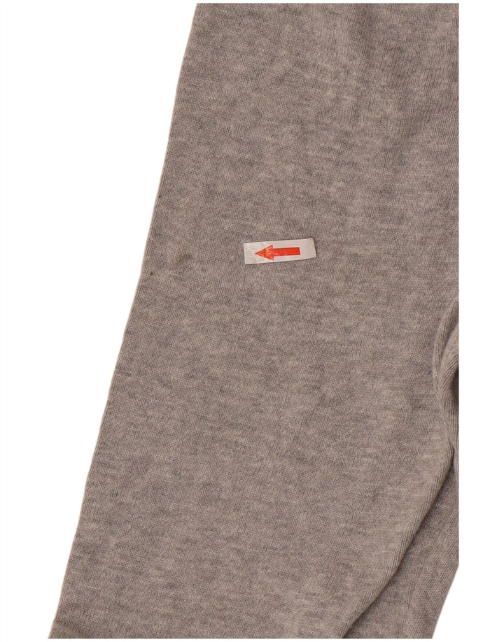 Marks & Spencer Herren-Pullover mit V-Ausschnitt, XL, graue Baumwolle