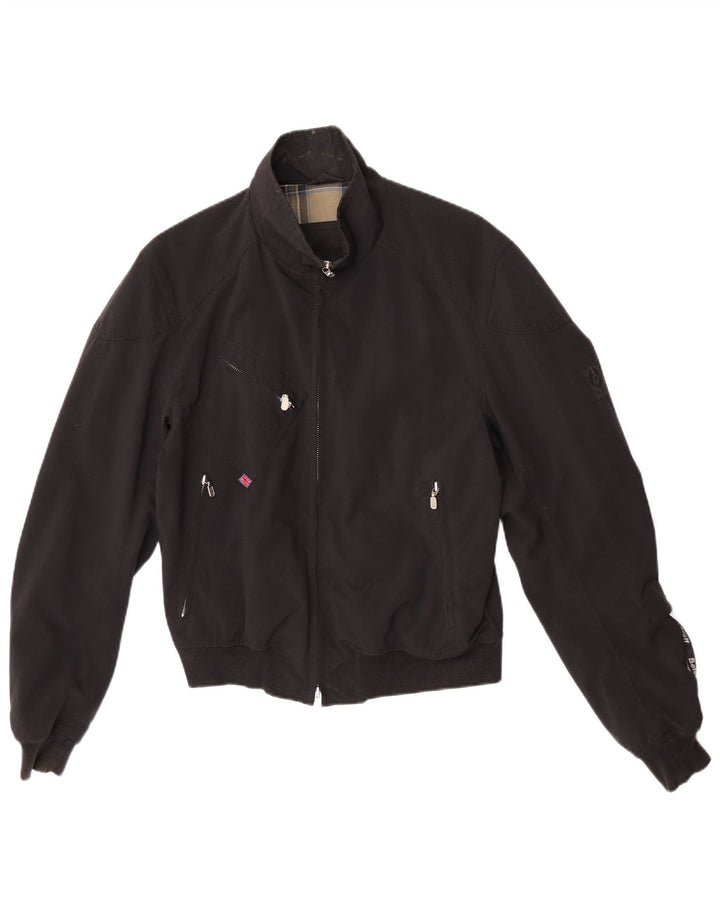 Belstaff Herren Bomberjacke UK 38 Mittelschwarzes Nylon