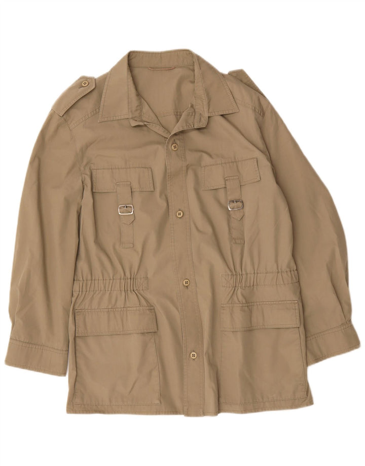 Vintage Herren Militär-Utility-Jacke UK 38 Medium Beige