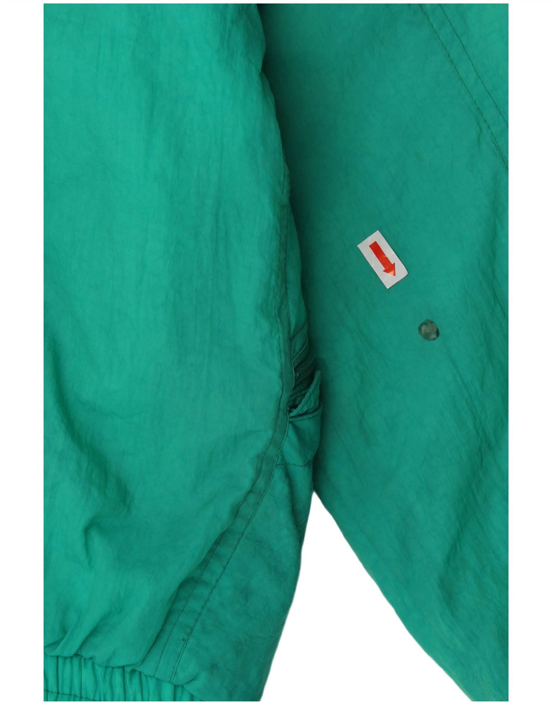 Belfe Mädchen-Skijacke in Übergröße mit Grafik, 10–11 Jahre, grünes Polyamid, 80er-Jahre