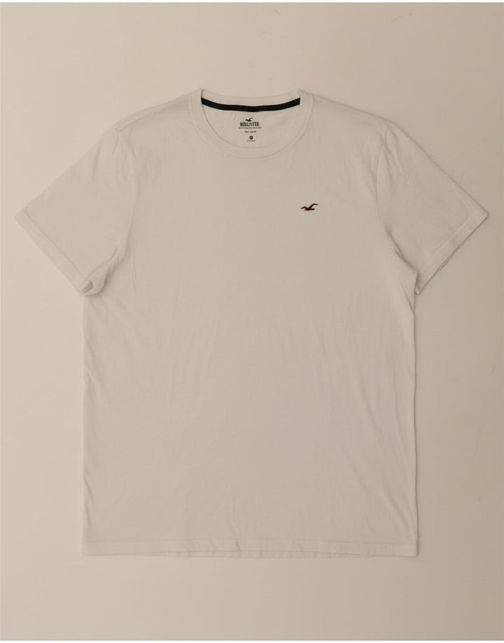 Hollister Herren T-Shirt Top XL aus weißer Baumwolle