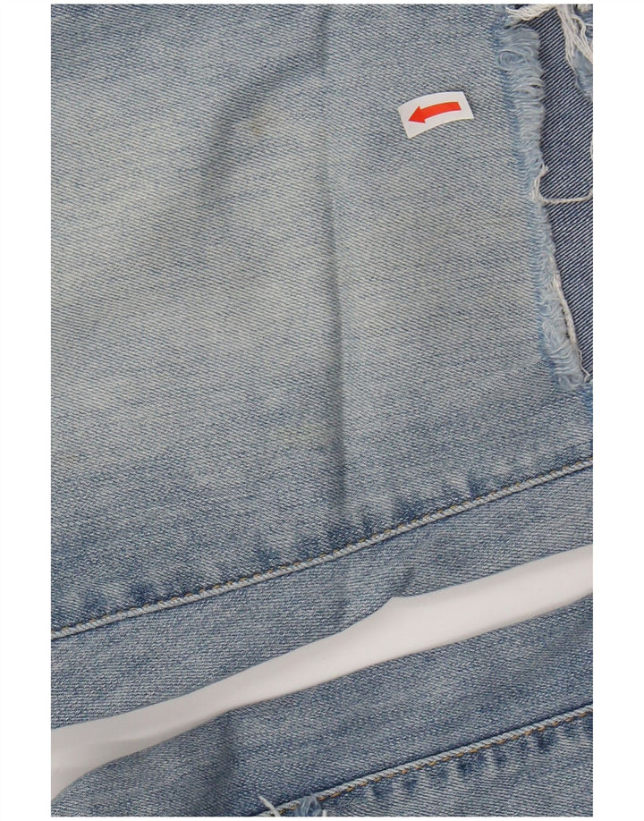 MOSSIMO Damen Distressed High Rise Jegging Jeans US 6 Medium W28 L28 Blau