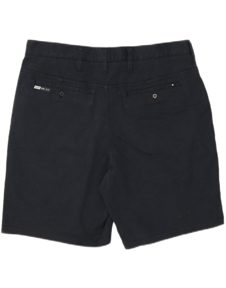 HURLEY Mens Chino Shorts W34 Large  Navy Blue Vintage Hurley and Second-Hand Hurley from Messina Hembry 