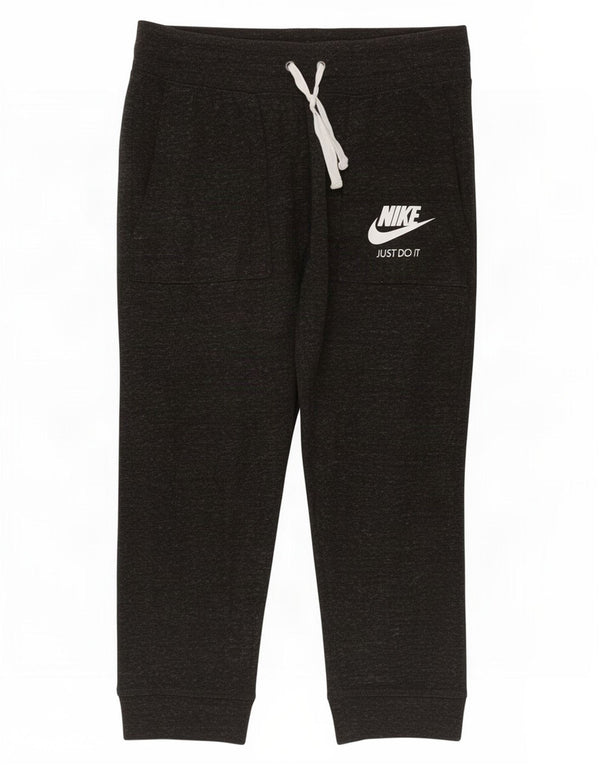 Nike Damen Capri-Trainingshose, Jogginghose, UK 14, mittelschwarz gefleckt