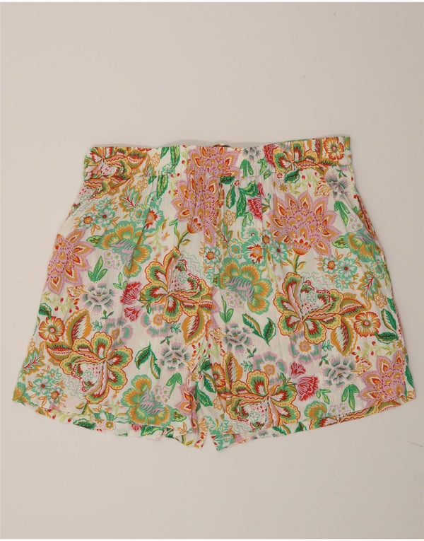 Fat Face Freizeitshorts für Damen UK 16 Large W34 Mehrfarbig mit Blumenmuster