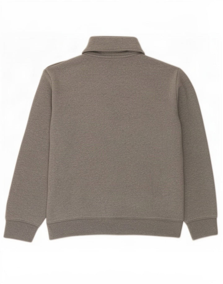 Marks & Spencer Herren-Sweatshirt mit Reißverschluss am Hals, Größe S, Grau, Baumwolle