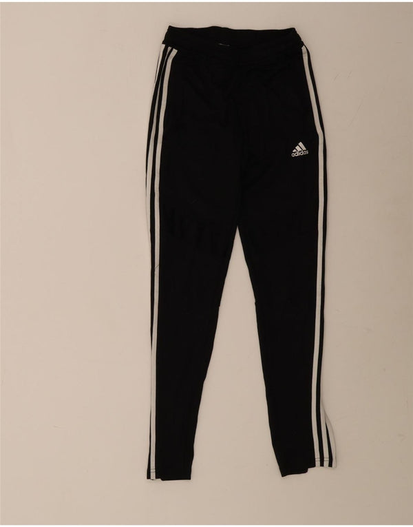Adidas Damen Trainingshose UK 4/6 XS Schwarz Polyester Sport