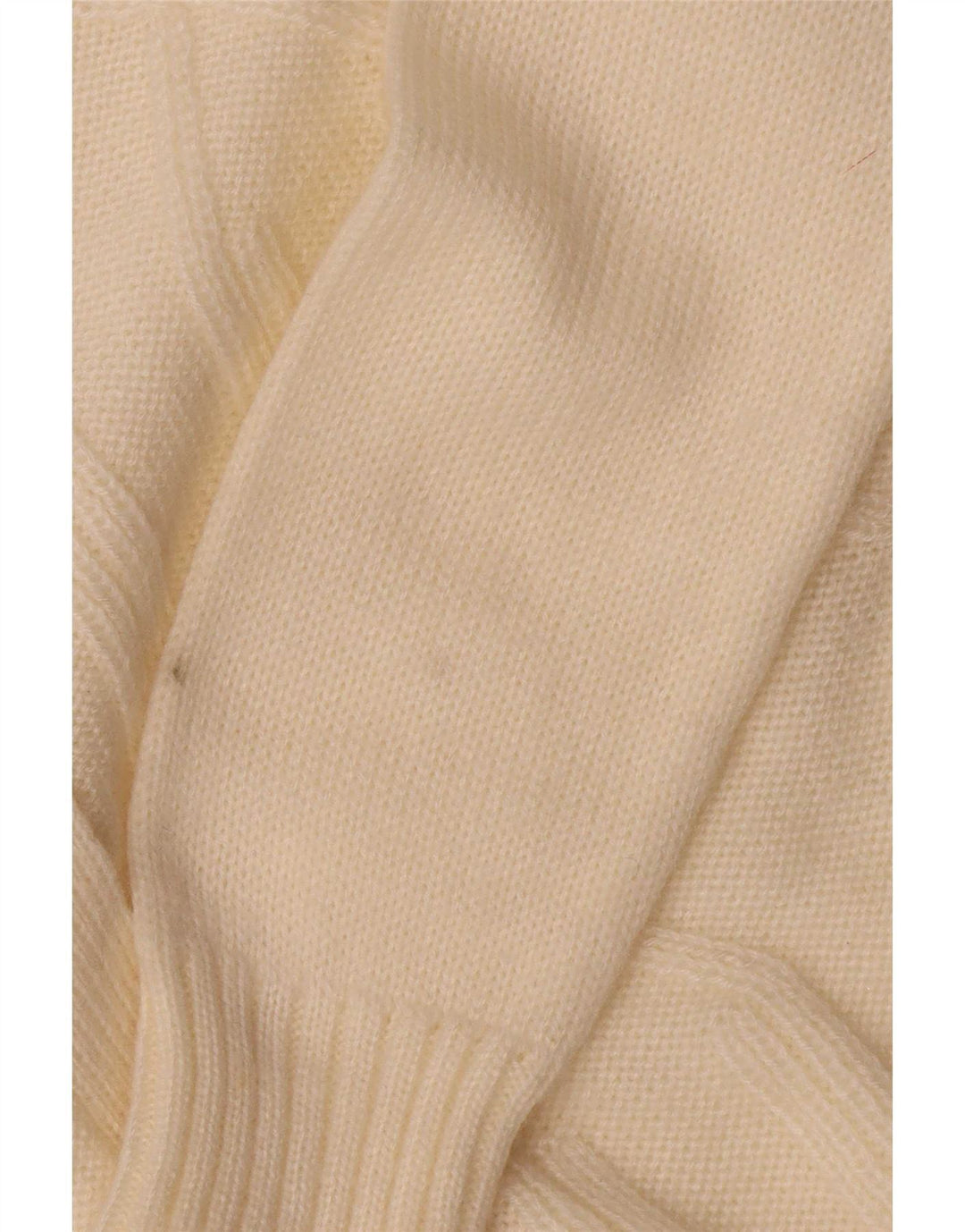 Vintage Damen Cardigan Pullover UK 14 Medium Off White