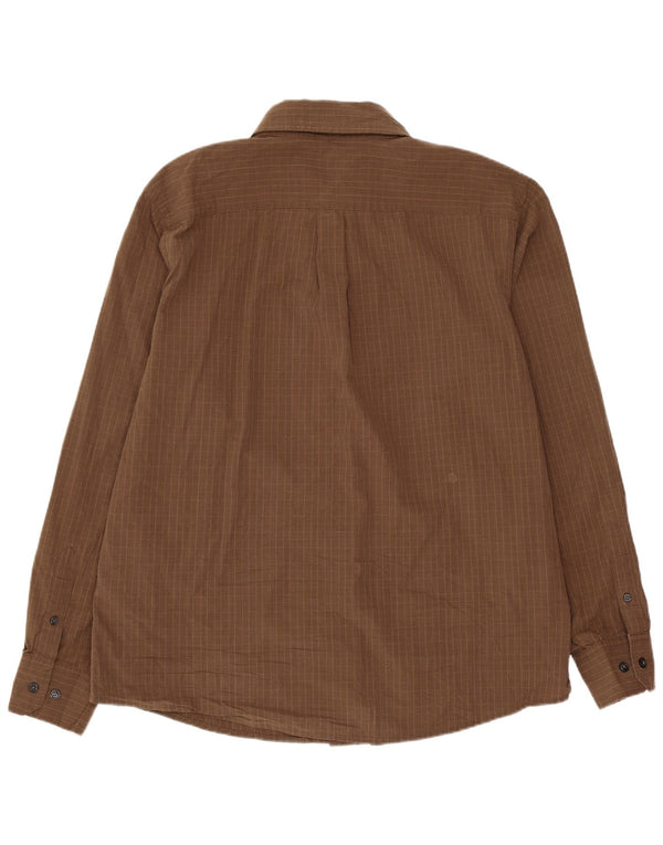 Dockers Herrenhemd, groß, braun, kariert, Baumwolle