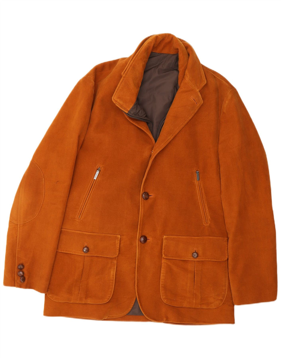 Mabrun Herren-Utility-Jacke IT 48 mittelbraune Baumwolle