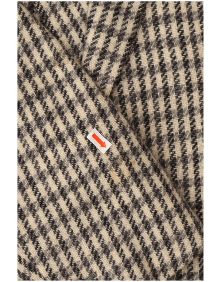 DEI FILZI Herren-Blazer mit 3 Knöpfen, IT 48, Mittelgrau mit Hahnentrittmuster