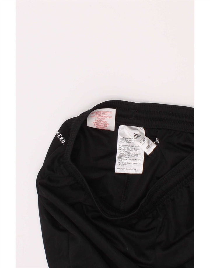 Adidas Jungen Aeroready Sportshorts 9–10 Jahre, schwarzes Polyester